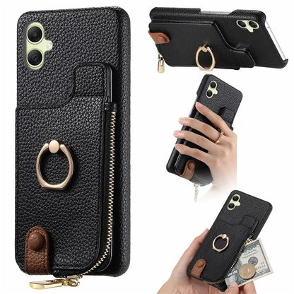 Y3 For Samsung Galaxy A05 4G Case RFID Blocking Leather+TPU Phone Protective Cover