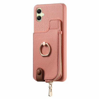 Y3 For Samsung Galaxy A05 4G Case RFID Blocking Leather+TPU Phone Protective Cover