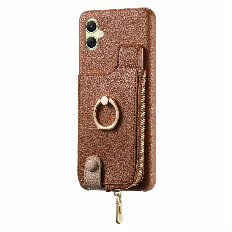 Y3 For Samsung Galaxy A05 4G Case RFID Blocking Leather+TPU Phone Protective Cover