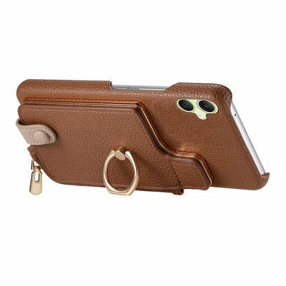 Y3 For Samsung Galaxy A05 4G Case RFID Blocking Leather+TPU Phone Protective Cover
