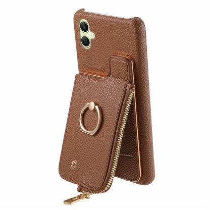 Y3 For Samsung Galaxy A05 4G Case RFID Blocking Leather+TPU Phone Protective Cover