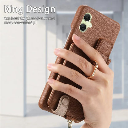 Y3 For Samsung Galaxy A05 4G Case RFID Blocking Leather+TPU Phone Protective Cover