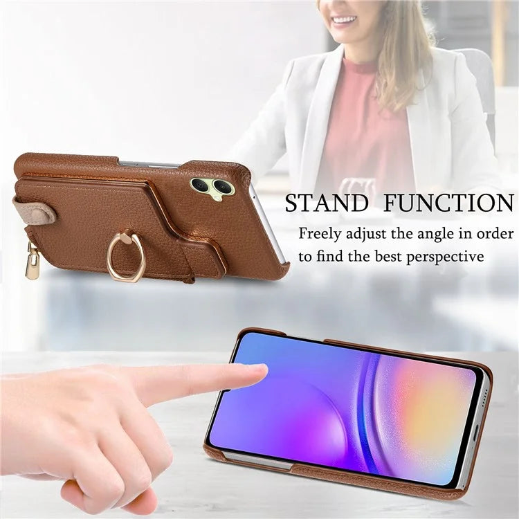 Y3 For Samsung Galaxy A05 4G Case RFID Blocking Leather+TPU Phone Protective Cover