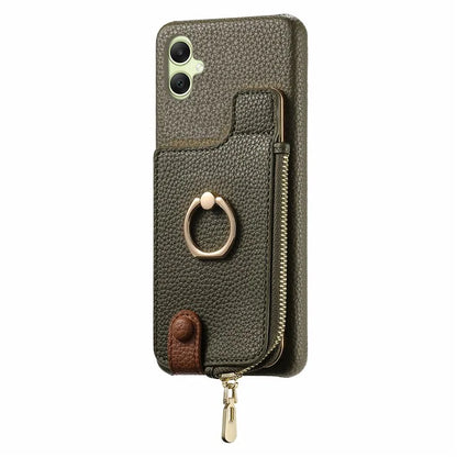 Y3 For Samsung Galaxy A05 4G Case RFID Blocking Leather+TPU Phone Protective Cover