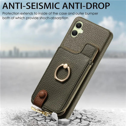 Y3 For Samsung Galaxy A05 4G Case RFID Blocking Leather+TPU Phone Protective Cover