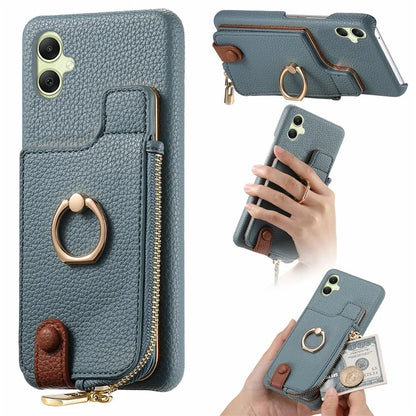 Y3 For Samsung Galaxy A05 4G Case RFID Blocking Leather+TPU Phone Protective Cover