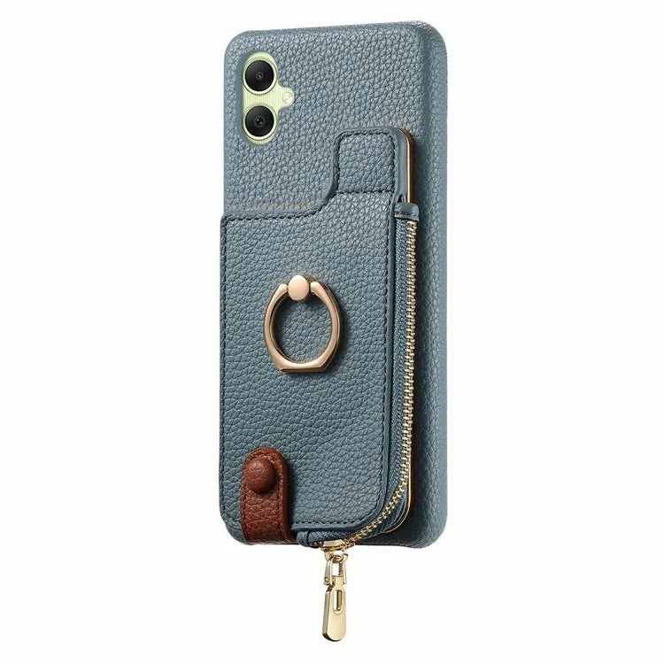Y3 For Samsung Galaxy A05 4G Case RFID Blocking Leather+TPU Phone Protective Cover