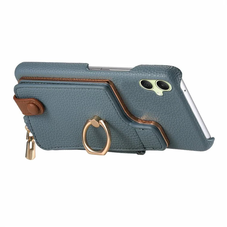 Y3 For Samsung Galaxy A05 4G Case RFID Blocking Leather+TPU Phone Protective Cover