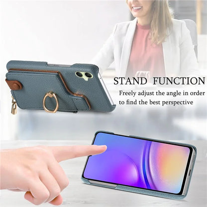 Y3 For Samsung Galaxy A05 4G Case RFID Blocking Leather+TPU Phone Protective Cover
