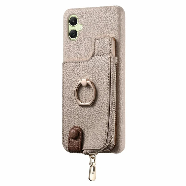Y3 For Samsung Galaxy A05 4G Case RFID Blocking Leather+TPU Phone Protective Cover