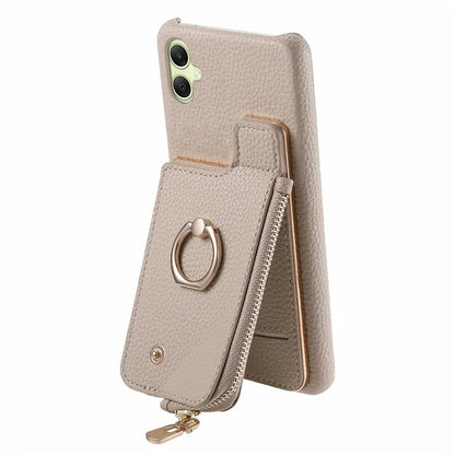 Y3 For Samsung Galaxy A05 4G Case RFID Blocking Leather+TPU Phone Protective Cover