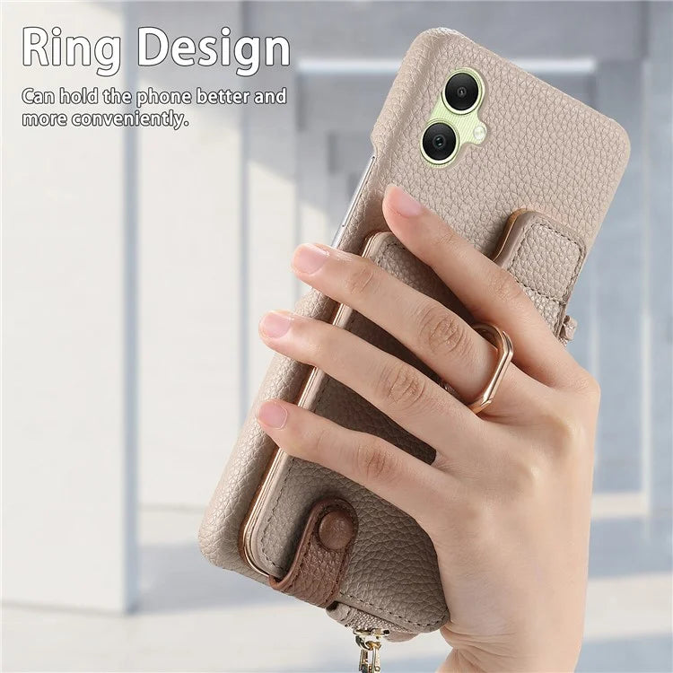 Y3 For Samsung Galaxy A05 4G Case RFID Blocking Leather+TPU Phone Protective Cover