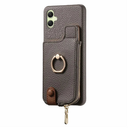Y3 For Samsung Galaxy A05 4G Case RFID Blocking Leather+TPU Phone Protective Cover
