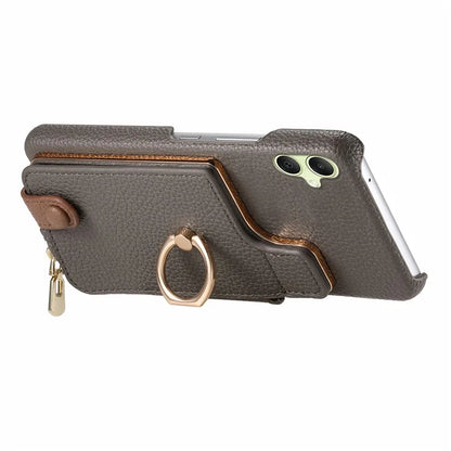 Y3 For Samsung Galaxy A05 4G Case RFID Blocking Leather+TPU Phone Protective Cover
