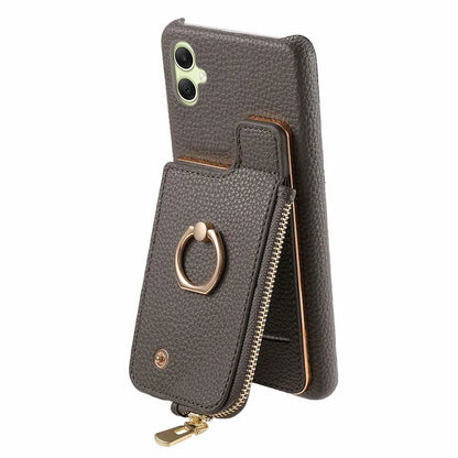 Y3 For Samsung Galaxy A05 4G Case RFID Blocking Leather+TPU Phone Protective Cover