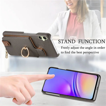 Y3 For Samsung Galaxy A05 4G Case RFID Blocking Leather+TPU Phone Protective Cover