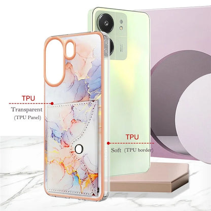 For Xiaomi Redmi 13C 4G / 13C 5G / 13R 5G / Poco M6 5G / Poco C65 4G Case IMD Shock-Absorbent Phone Shell with Card Holder