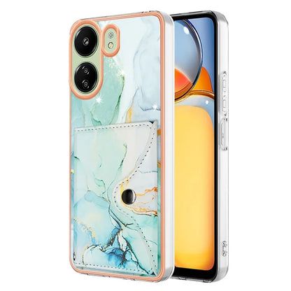 For Xiaomi Redmi 13C 4G / 13C 5G / 13R 5G / Poco M6 5G / Poco C65 4G Case IMD Shock-Absorbent Phone Shell with Card Holder