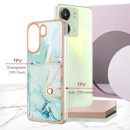 For Xiaomi Redmi 13C 4G / 13C 5G / 13R 5G / Poco M6 5G / Poco C65 4G Case IMD Shock-Absorbent Phone Shell with Card Holder