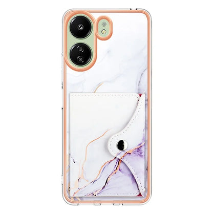 For Xiaomi Redmi 13C 4G / 13C 5G / 13R 5G / Poco M6 5G / Poco C65 4G Case IMD Shock-Absorbent Phone Shell with Card Holder