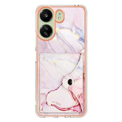 For Xiaomi Redmi 13C 4G / 13C 5G / 13R 5G / Poco M6 5G / Poco C65 4G Case IMD Shock-Absorbent Phone Shell with Card Holder