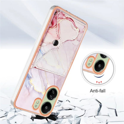 For Xiaomi Redmi 13C 4G / 13C 5G / 13R 5G / Poco M6 5G / Poco C65 4G Case IMD Shock-Absorbent Phone Shell with Card Holder