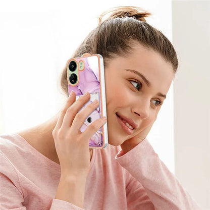 For Xiaomi Redmi 13C 4G / 13C 5G / 13R 5G / Poco M6 5G / Poco C65 4G Case IMD Shock-Absorbent Phone Shell with Card Holder