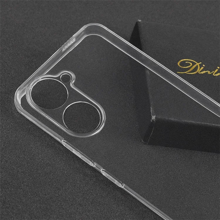For vivo Y03 Soft TPU Case Precise Lens Cutout Transparent Phone Protective Cover