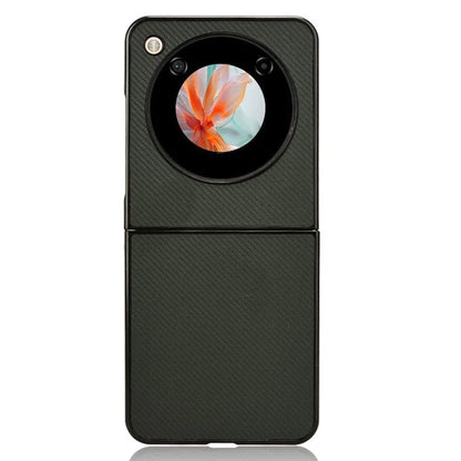 For ZTE nubia Flip 5G Case Drop-proof PU Leather Coated PC Phone Cover