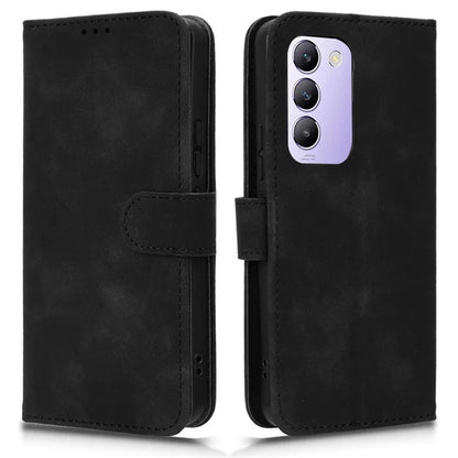 For vivo Y200e 5G Case Skin-touch Texture Flip Smart Phone Wallet Cover