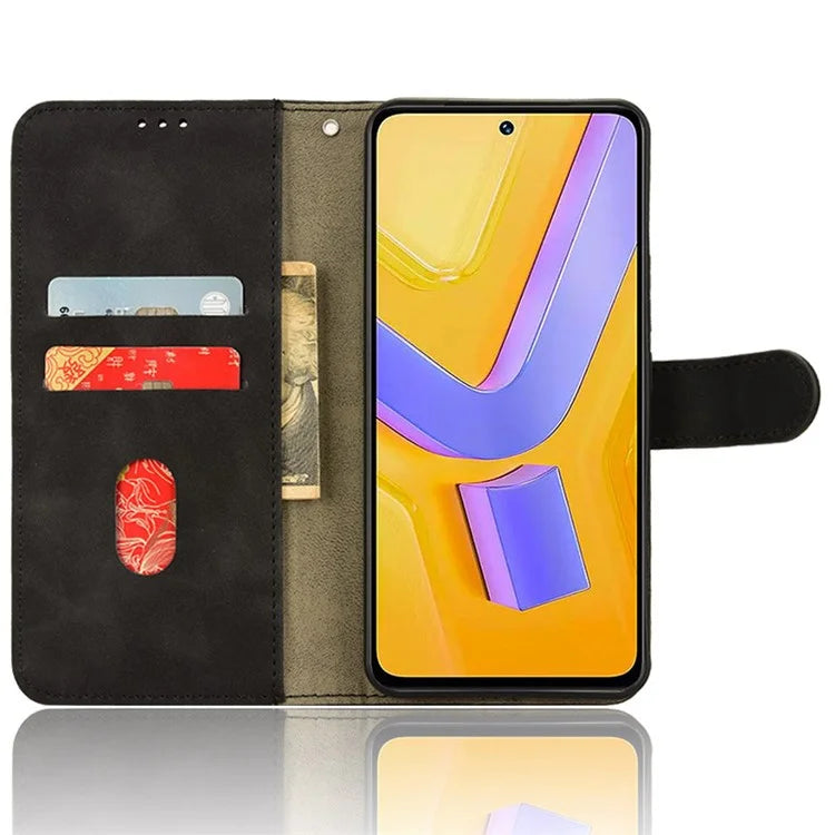 For vivo Y200e 5G Case Skin-touch Texture Flip Smart Phone Wallet Cover