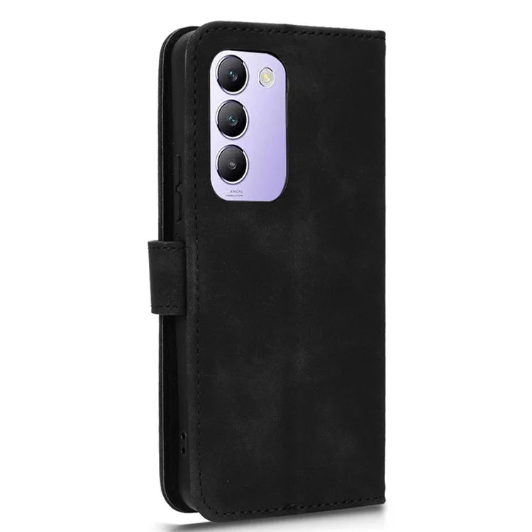 For vivo Y200e 5G Case Skin-touch Texture Flip Smart Phone Wallet Cover