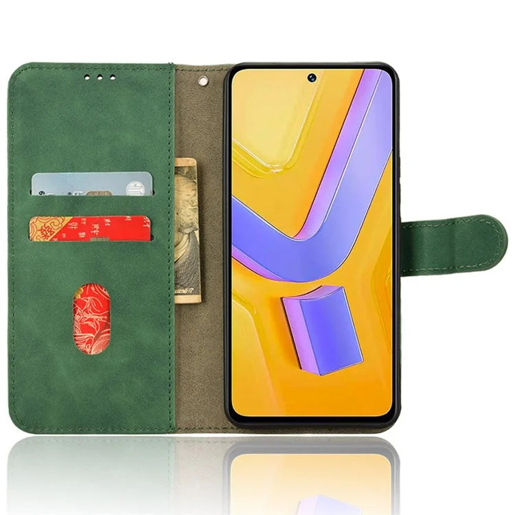 For vivo Y200e 5G Case Skin-touch Texture Flip Smart Phone Wallet Cover