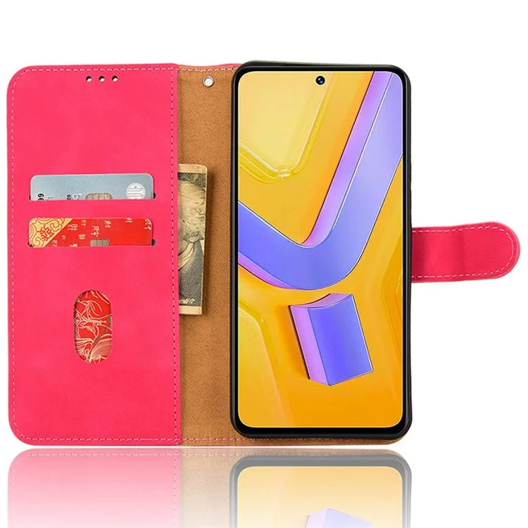 For vivo Y200e 5G Case Skin-touch Texture Flip Smart Phone Wallet Cover