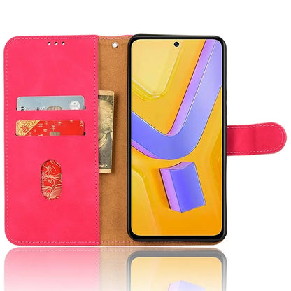 For vivo Y200e 5G Case Skin-touch Texture Flip Smart Phone Wallet Cover