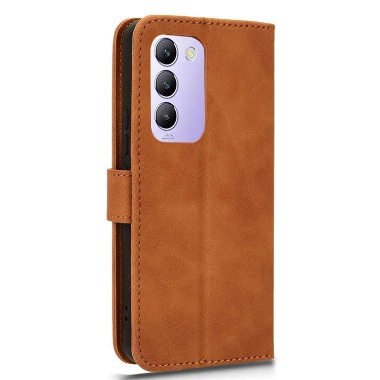 For vivo Y200e 5G Case Skin-touch Texture Flip Smart Phone Wallet Cover