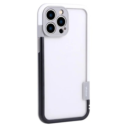 WOLMTT For iPhone 14 Pro Max Case Dual Color Frame PC+TPU Clear Back Phone Cover