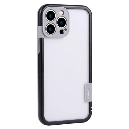 WOLMTT For iPhone 14 Pro Max Case Dual Color Frame PC+TPU Clear Back Phone Cover