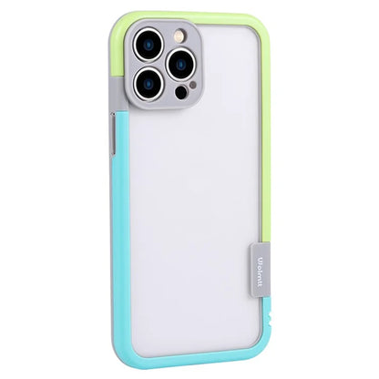 WOLMTT For iPhone 13 Pro Cell Phone Cases Dual Color Frame PC+TPU Back Cover