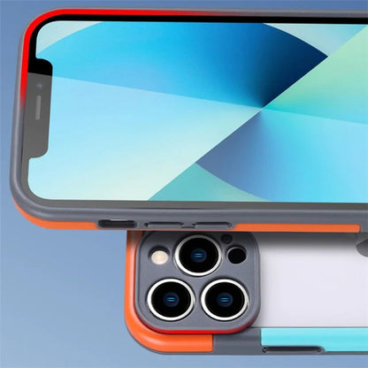 WOLMTT For iPhone 13 Pro Cell Phone Cases Dual Color Frame PC+TPU Back Cover