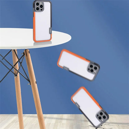 WOLMTT For iPhone 14 Pro Dual Color Frame Case PC+TPU Shockproof Phone Cover