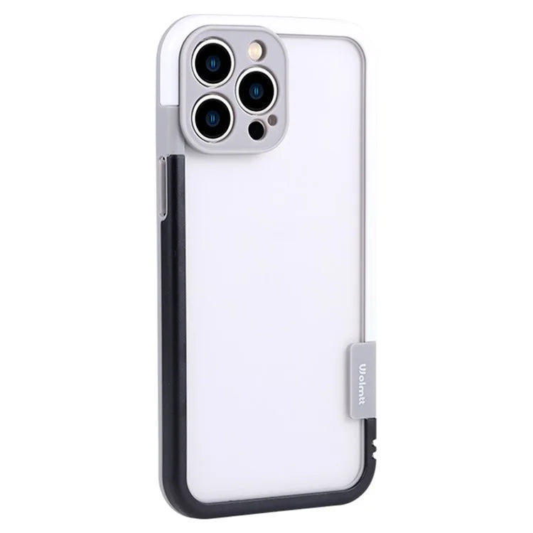 WOLMTT For iPhone 14 Pro Dual Color Frame Case PC+TPU Shockproof Phone Cover