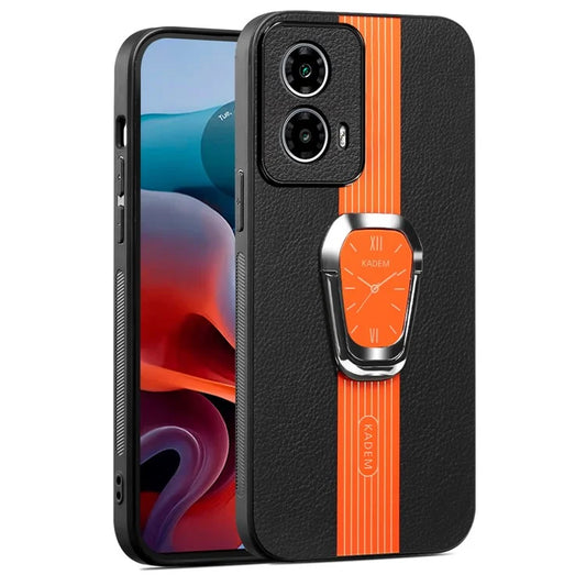 KADEM For Motorola Moto G24 4G Cover PU+TPU+Acrylic Folding Kickstand Phone Case