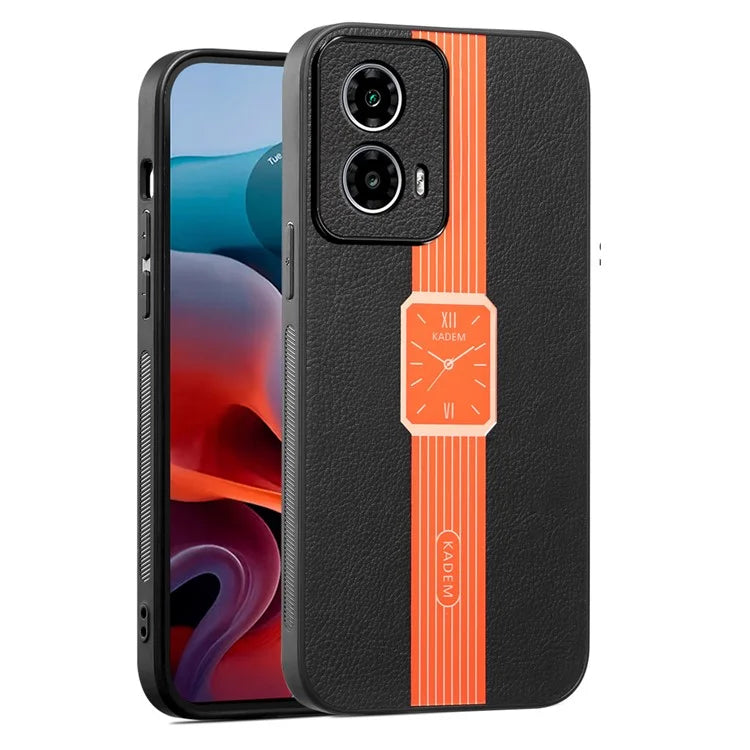 KADEM For Motorola Moto G24 4G Case PU+TPU+Acrylic Anti-drop Phone Cover