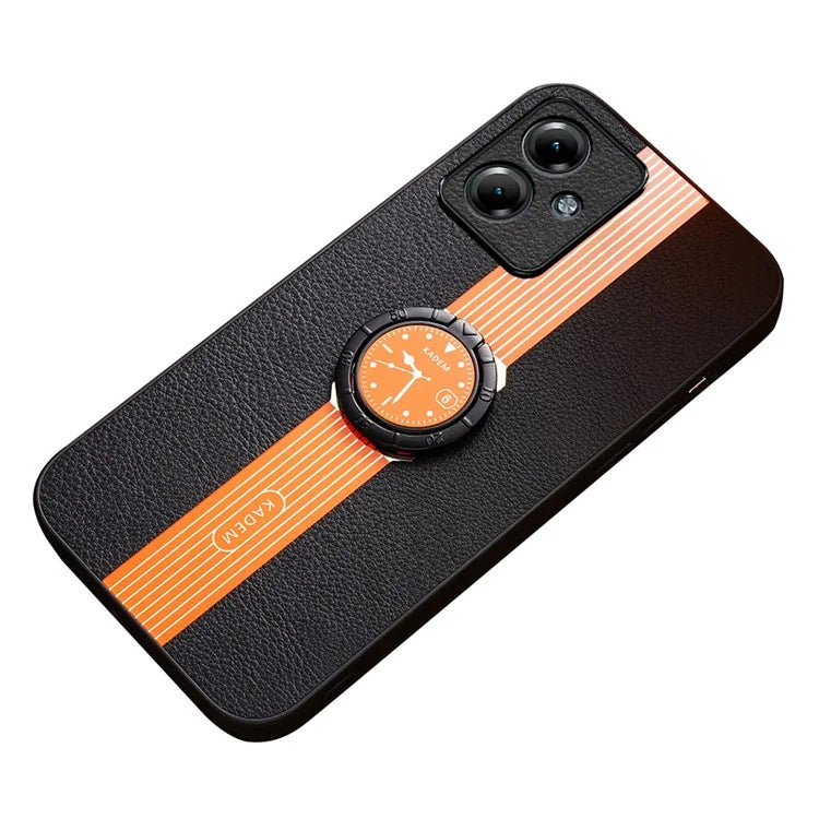 KADEM For Motorola Moto G14 4G Cover Ring Kickstand Anti-scratch Phone Back Case