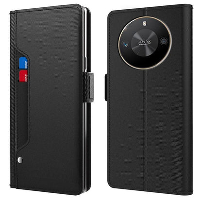 For Honor X50 GT 5G Shockproof Case Leather+TPU Mirror Design Phone Cover