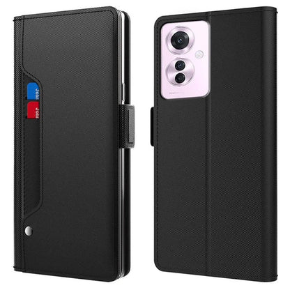 For Oppo Reno11 F 5G / F25 Pro 5G Case Leather Folding Stand Phone Cover with Card Holder