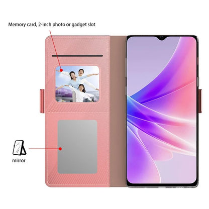 For Oppo Reno11 F 5G / F25 Pro 5G Case Leather Folding Stand Phone Cover with Card Holder