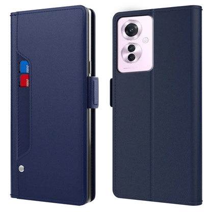 For Oppo Reno11 F 5G / F25 Pro 5G Case Leather Folding Stand Phone Cover with Card Holder
