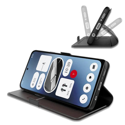For Nothing Phone (2a) Case Folding Stand PU Leather Shock-Absorbent Phone Cover